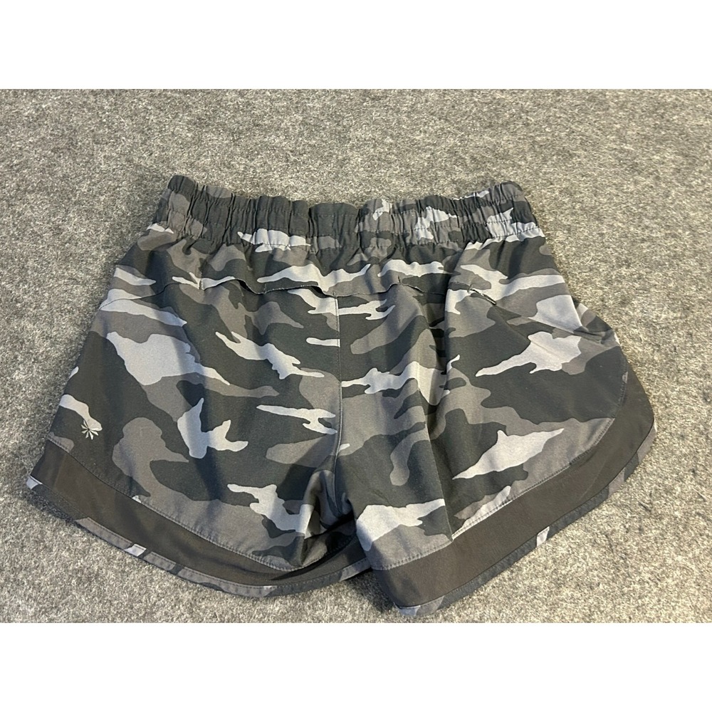 Athleta Black and Gray Camo‎ Breathable Mesh Racer Run Short 4" Size XXSmall - Picture 7 of 9